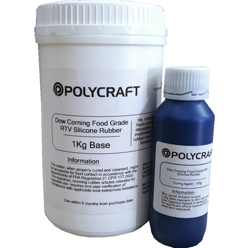 Polycraft Food Grade RTV Silicone Mould / Mold Making Rubber Shore A27